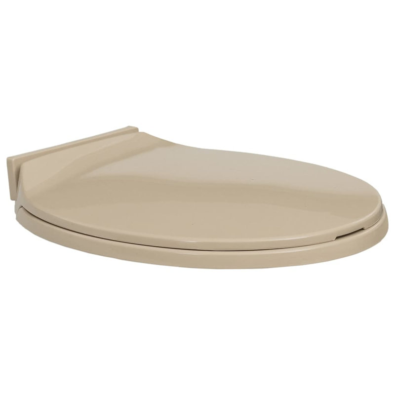Rohando Soft-Close Elongated Standard Toilet Seat, Beige