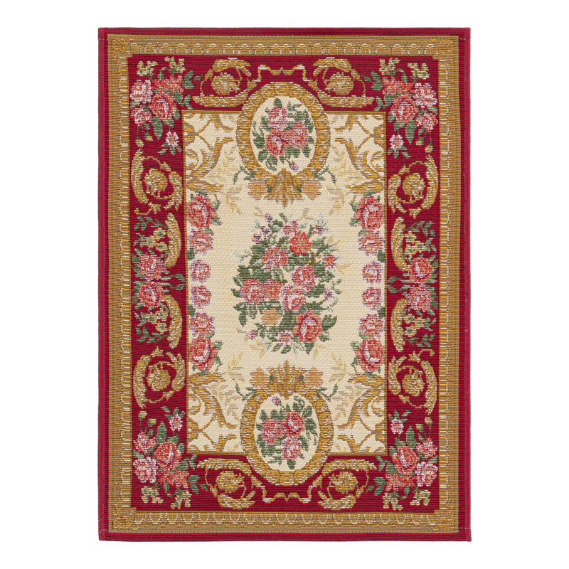 Indoor/Outdoor Traditional Area Rug, Rectangle 2' x 3'1"