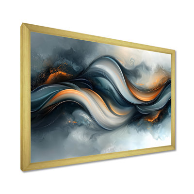 Parallel Streams of Fractal Horizon I - Art mural abstrait spirale moderne