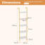 178cm H x 43cm W Metal Bookcase