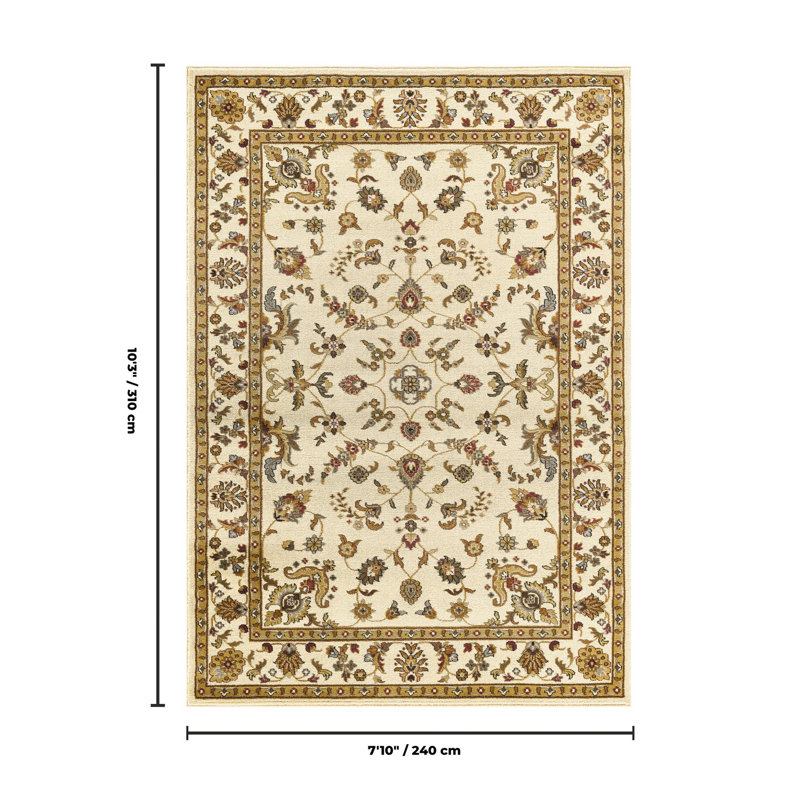 Elvia WF_VIN5005 Cream 7'10" x 10'3", 7'10"x10'3"
