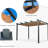 Outdoor Deck Pergola With Retractable Sun Shade - Aluminum Frame, , Garden, 156 Inch X 120 93.6 Patio Gazebo Canopy Aluminum, Waterproof, - Fabric