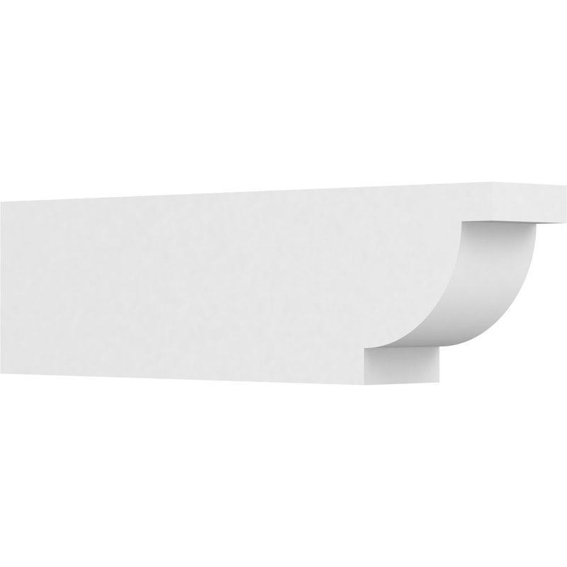 Queue de chevron standard en PVC de qualité architecturale Alpine, H 10 po x L 6 po x P 36 po