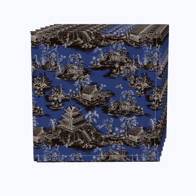 Carnarvon 100% Cotton Floral Square Napkin