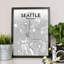 Seattle - No Frame Print-1707655716