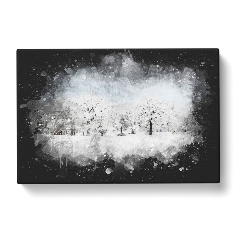 Snow Covered Trees - Wrapped Canvas, 50cm H x 76cm W x 3cm D