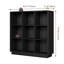 Bibliothèque Abrianna de style ferme moderne, 2 niveaux, 8 cubes, 145 cm (57,1 po), coins arrondis et base renforcée.-1454321878-1500715022