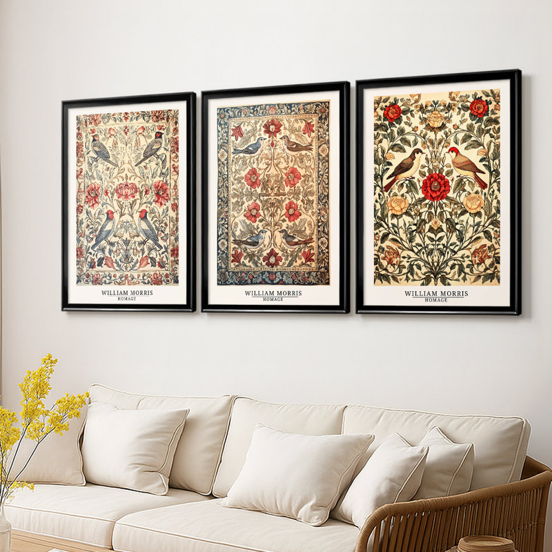 Collection sur toile encadrée personnalisée - 3 pièces, H 21 po x l 30 po, Noir