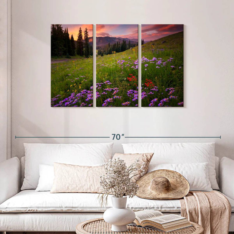 Alvord Rocky Mountains Wildflowers, H 28 po x l 45 po