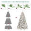 Arbre de Noël enneigé avec pomme de pin-2103023071