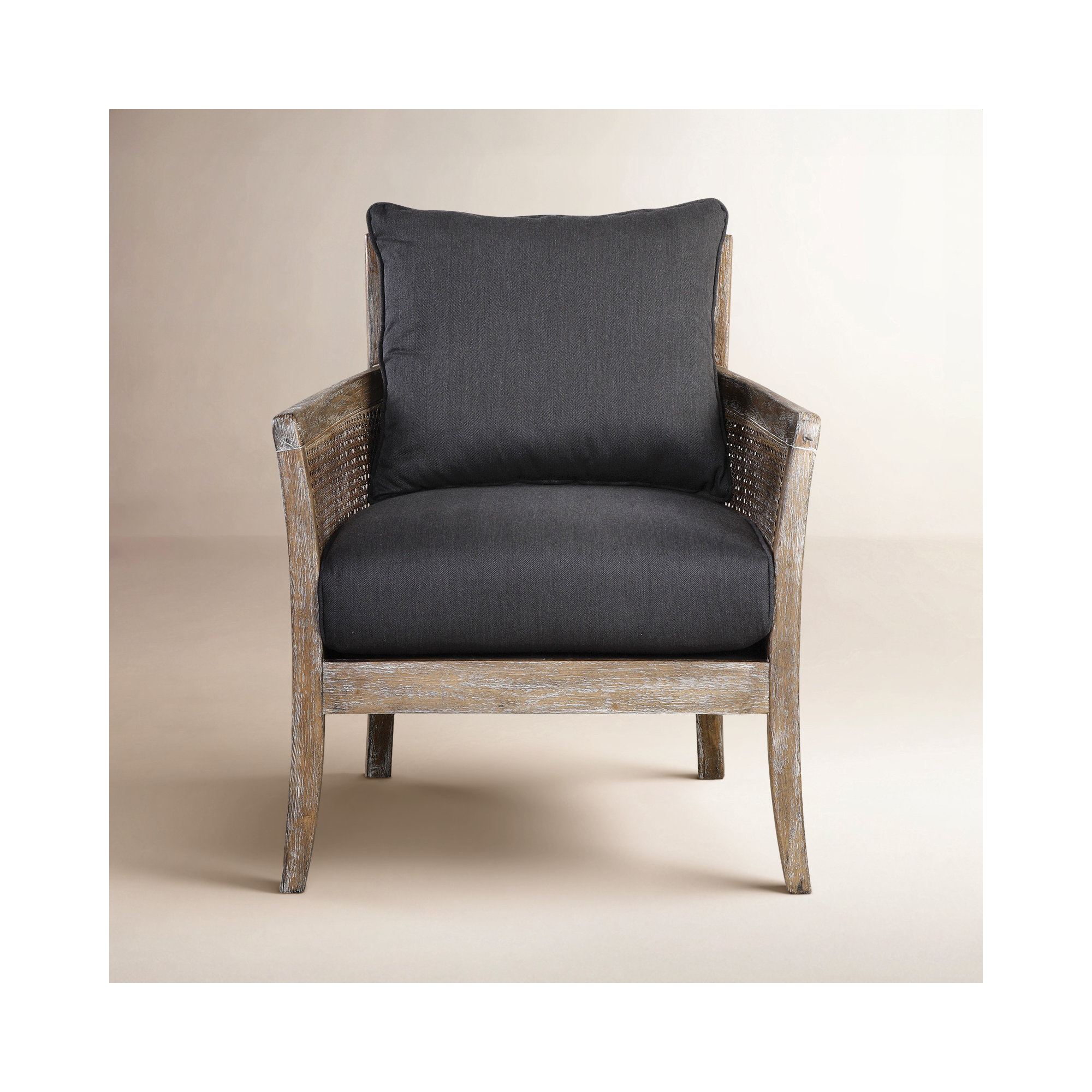 Farlane Upholstered Armchair, Dark Gray