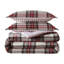Ensemble d'édredon en flanelle de coton rouge Eddie Bauer Serendipity-115991103
