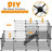 Ceason 4-Tier Wire Cat Cage Playpen