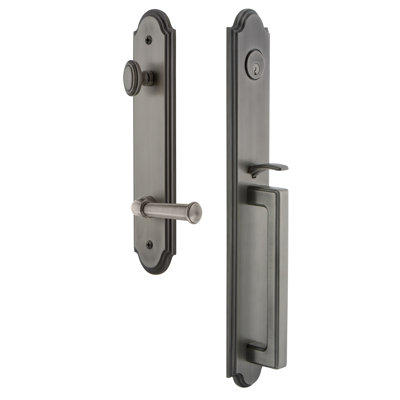 Arc One-Piece Dummy Handleset with D Grip and Georgetown Lever