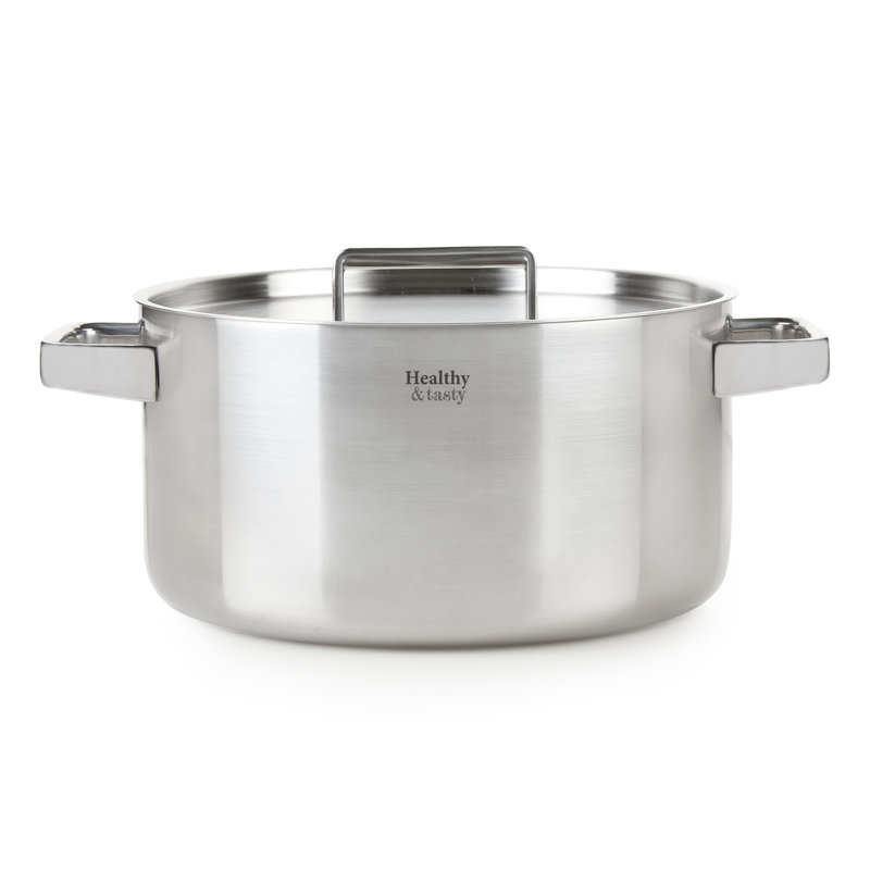 Healthy & Tasty (by DOMO) Stainless Steel Cooking Pot, 31cm H x 27cm W x 24cm D.