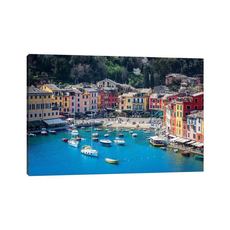 Portofino par Marco Carmassi - publicité imprimée, Toile tendue, H 40 po x l 60 po x 1,5 po