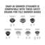 Crépine de douche ronde Universal 4-1 / 4 po Snap-Tite-63437221