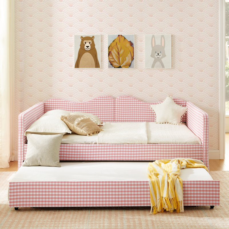 Lits multifonctionnels avec rangement, lit de jour en bois et bois aggloméré Vichy pour chambre d'enfant