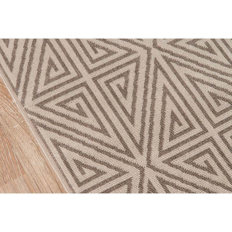 Tapis intérieur / extérieur Tisdale, Tapis de couloir 2 pi 3 po x 7 pi 6 po