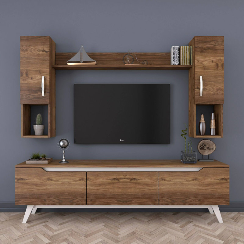 Dlabriol Unfinished TV Stand for TVs up to 88"