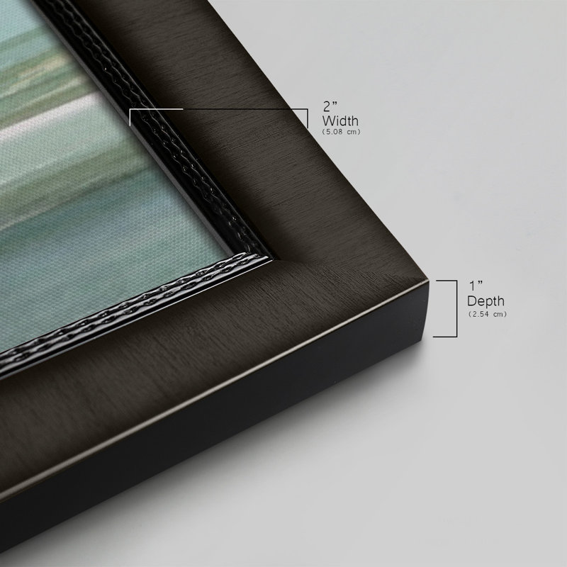 " Aqua Reflections I ", Black, 21" H x 37" W x 1" D