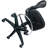 Backed Adjustable Height Ergonomic Lab Stool with Footring Wheels