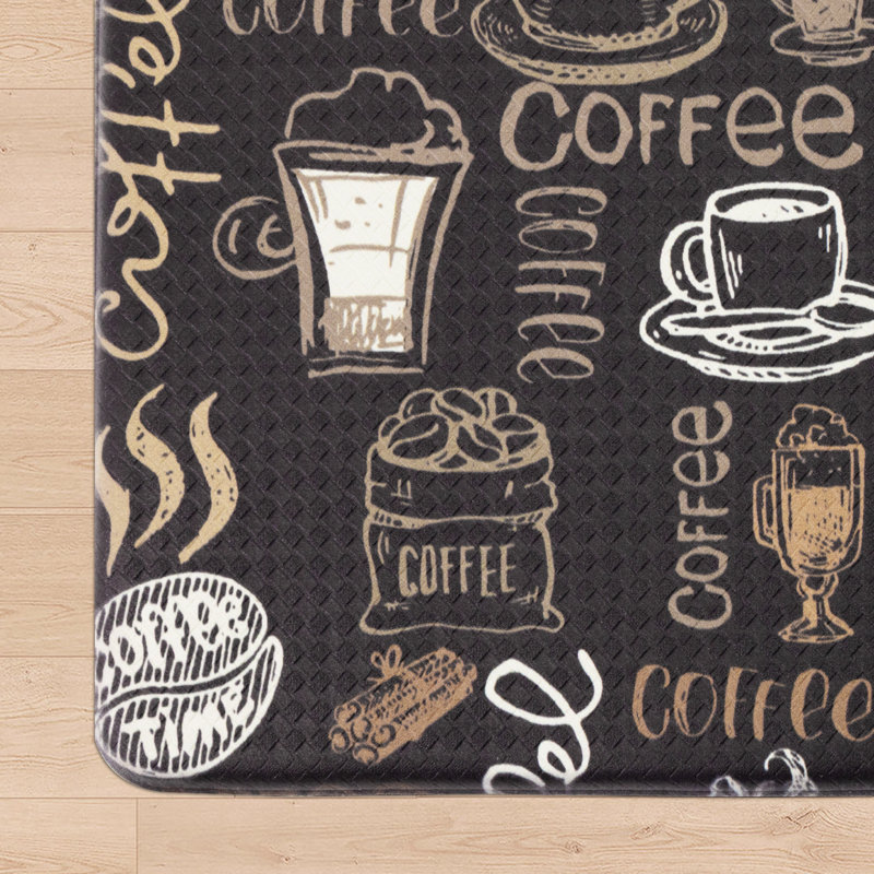  Tapis de bien-être Novelty, Rectangle 40" L x 20" H, Brown Multi Abstract