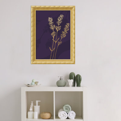 Lavande par Samira Yanushkova, reproduction d'art encadrée sur bois