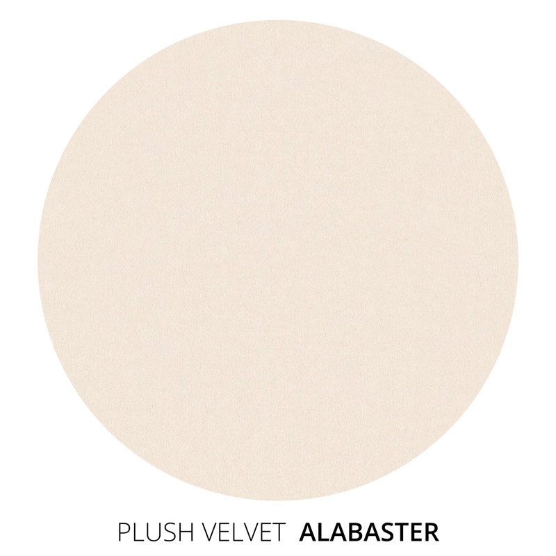 Canapé Thompson, H 32 po x l 108 po x P 46 po, Velours moelleux albâtre, Ébène