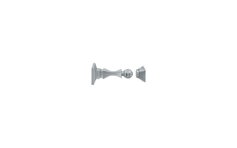 Brass Shutter / Door Accessory, Brushed Chrome