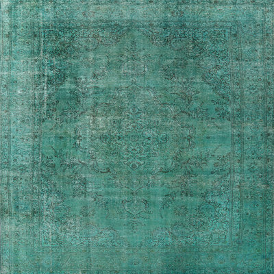 Tapis oriental bleu sarcelle