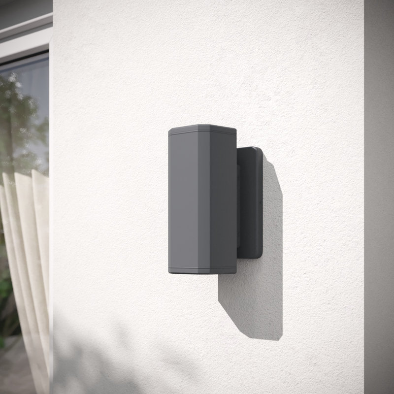 Bellis 120 Volt Aluminum LED Wall Light - Weatherproof Illumination for Exterior Spaces, Dark Gray