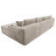 Canapé modulaire Compression Cloud, 134 pouces en tissu moelleux pour la maison