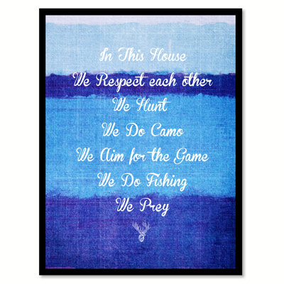 Nous respectons les uns les autres, toile, cadre photo, 22 x 29