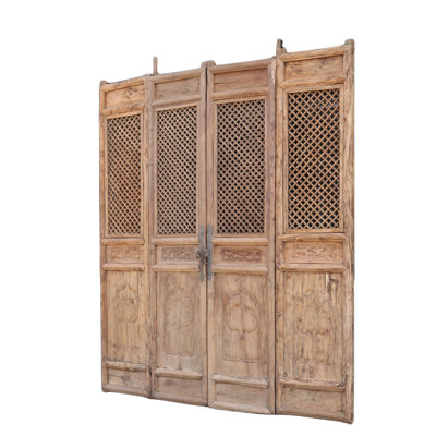 Portes moustiquaires pliantes en pin brut