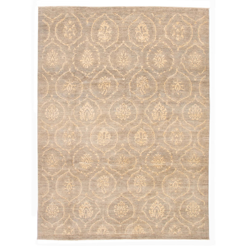 Tapis unique gris de 8 pi 11 po x 11 pi 10 po Oskar