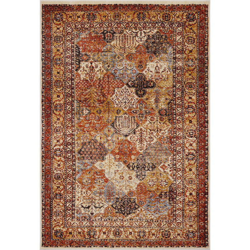 Manteno Oriental Indoor Rug, Rectangle 5' x 7'
