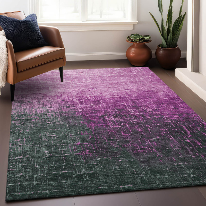  Tapis intérieur / extérieur lavable à la machine Chayden ACN1066, Rectangle 5 pi x 7 pi 6 po