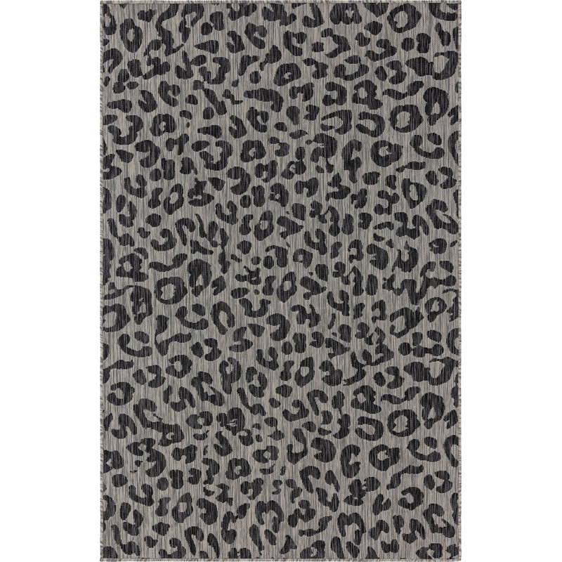 Tapis d'extérieur joyeux couleur pierre, Rectangle de 5 pi x 8 pi