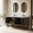 Chazden 60" Herringbone Design Double Bathroom Vanity with Quartz Top-994310865