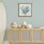 Toile flottante encadrée de branche de corail douce et douce, design par Carol Robinson-306532133-306532155