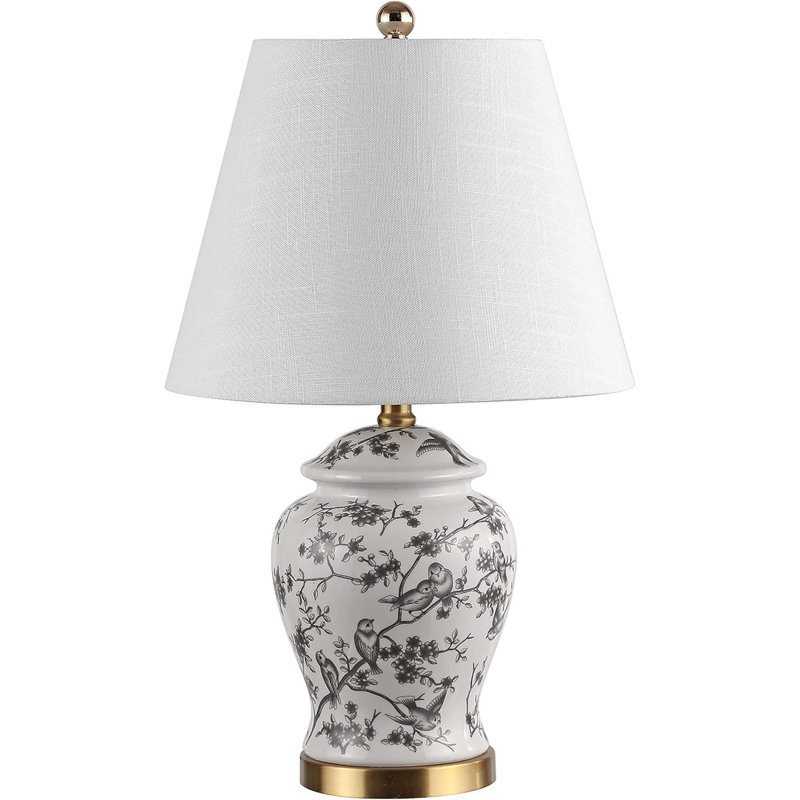 Gray/White Ceramic Table Lamp