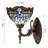Tiffany Wall Sconce Lamp Stained Glass 8X10.5X11 Inch Plug in Wall Bedside Light for Hallway Bedroom (Blue Cloudy Dragonfly Style)-1103513499-1103513503