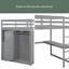 Lit mezzanine double avec tiroirs Dimmick Kids-1516092173
