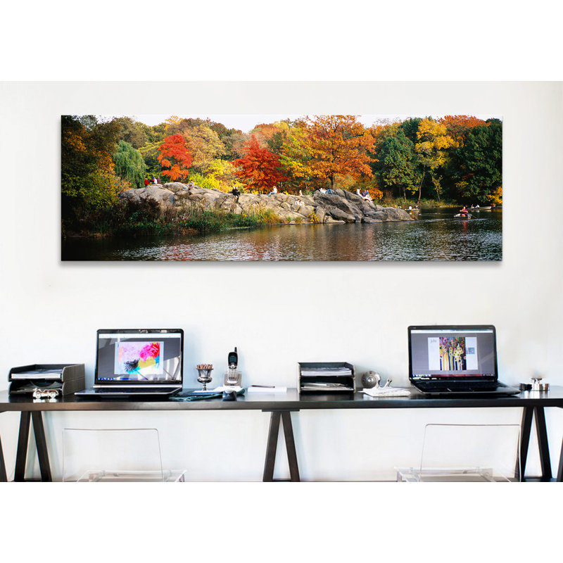 Central Park, New York City - reproduction de photo panoramique sur toile tendue, H 12 po x l 36 po x P 1,5 po