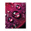 Rose rouge avec gouttes de pluie - horloge murale florale-490906671
