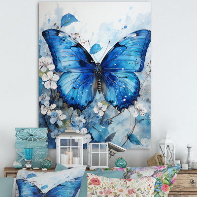 Butterfly Sapphire Flutter I, reproduction d'art sur toile
