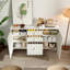 Buffet simple de style crème