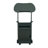 Techni Mobili Sit-To-Stand Rolling Adjustable Laptop Cart With Storage, Black-1582513041