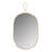 Codero Braided Brass Oval Wall Mirror-603096988